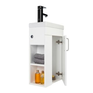 Тумба с раковиной IDDIS Torr подвесная 40см белый TOR40W1i95K